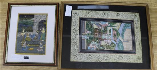 Persian School Studies of courtiers largest 8.5 x 5in.